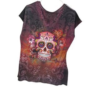 New Orleans skull shirtsleeve shirt size XL